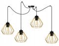 Miniatyrbillede 1 af 10: LOFT HÆNGELAMPE SPIDDER GULDTRÅD LOFTSLAMPE