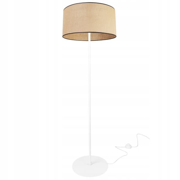 GOLVLAMPA STÅENDE METALL LAMPSKÄRM 40CM