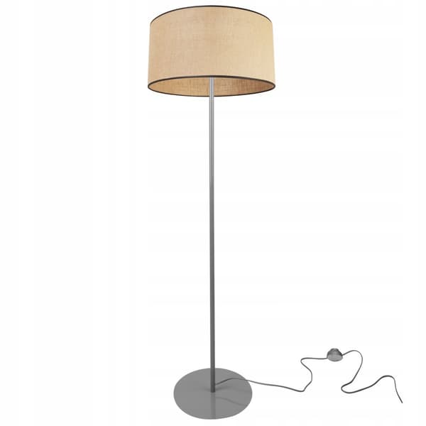 GOLVLAMPA STÅENDE METALL LAMPSKÄRM 40CM