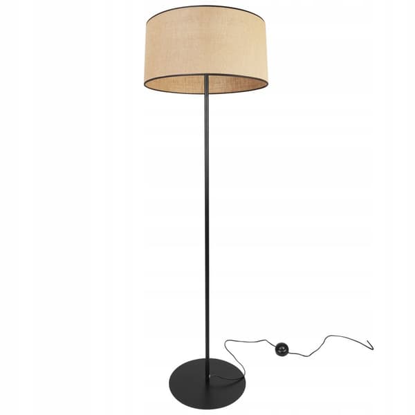 GOLVLAMPA STÅENDE METALL LAMPSKÄRM 40CM