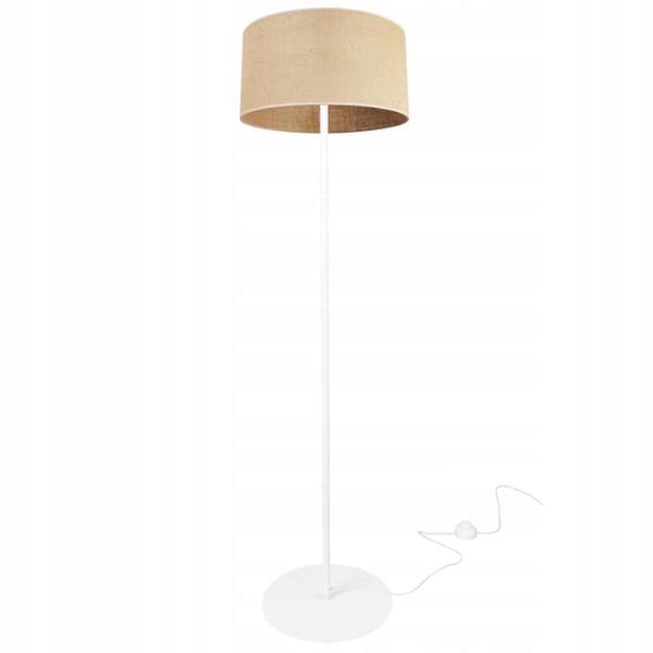 GOLVLAMPA STÅENDE METALL LAMPSKÄRM 35CM