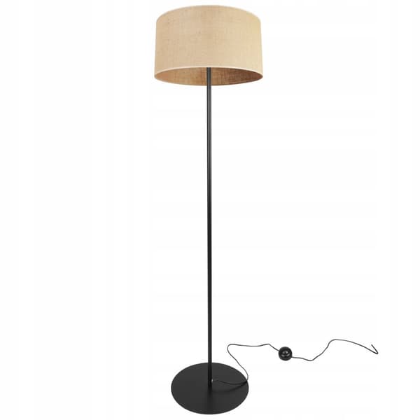 GOLVLAMPA STÅENDE METALL LAMPSKÄRM 35CM