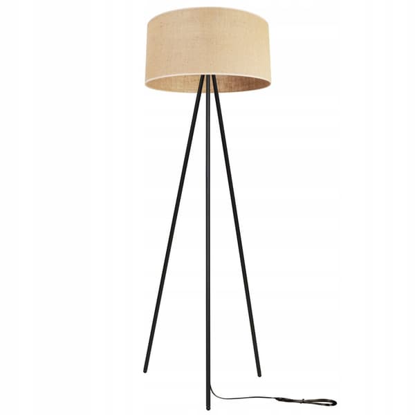 GULVLAMPE STÅENDE STATIV METAL LAMPESKÆRM 45CM