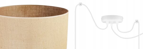 HÄNGLAMPA TAK LJUSKLUSTA LAMPSKÄRM 35 CM SPIDER