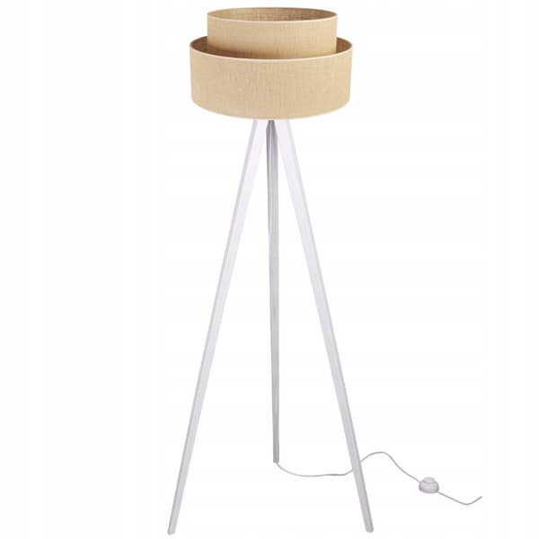GULVLAMPE STATIV TRÆLAMPESKÆRM 45CM KAGE