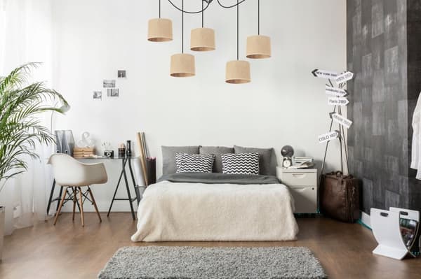 HÄNGLAMPA TAK LJUSKANT LAMPSKÄRM 20 CM SPINDEL