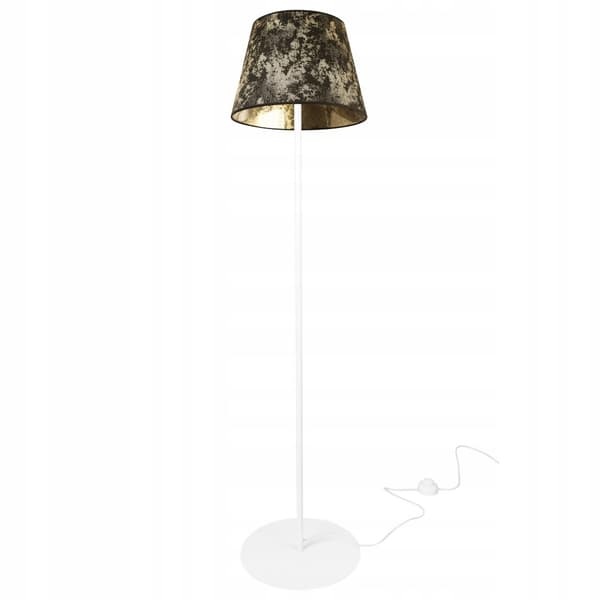 GOLVLAMPA STÅENDE METALL LAMPSKÄRM KONMÖNSTER