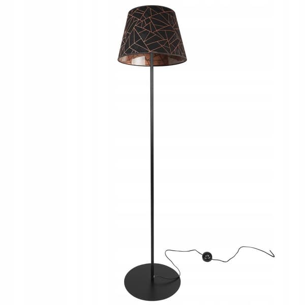 GOLVLAMPA STÅENDE METALL LAMPSKÄRM KONMÖNSTER