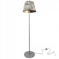 Miniatyrbild 8 av 10: GOLVLAMPA STÅENDE METALL LAMPSKÄRM KONMÖNSTER