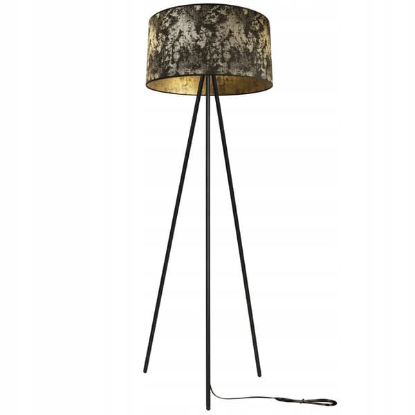 GOLVLAMPA STÅENDE STATIV METALL LAMPSKYDD 45 cm