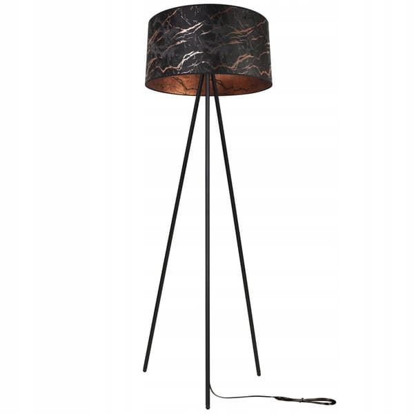 GOLVLAMPA STÅENDE STATIV METALL LAMPSKYDD 45 cm