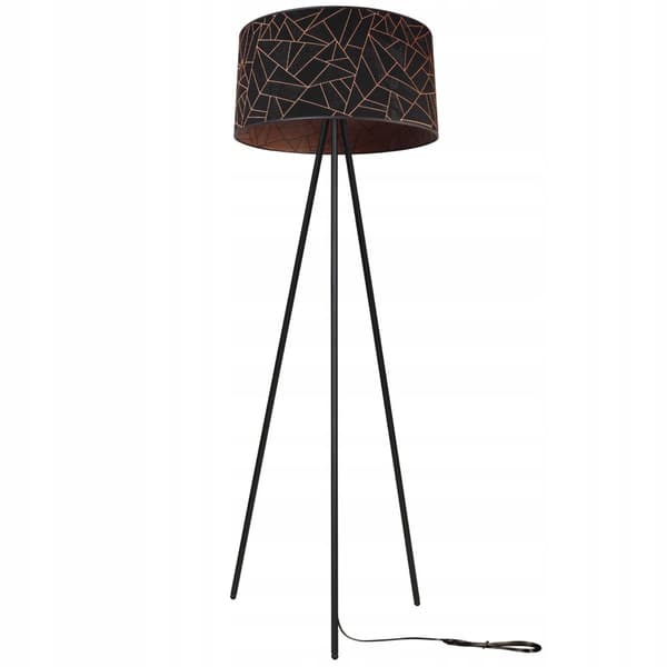 GOLVLAMPA STÅENDE STATIV METALL LAMPSKYDD 45 cm