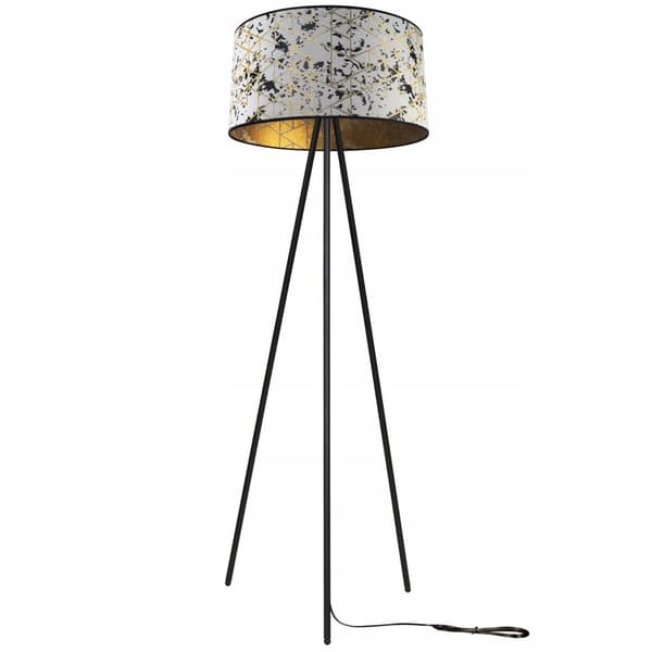GOLVLAMPA STÅENDE STATIV METALL LAMPSKYDD 45 cm