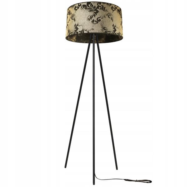 GOLVLAMPA STÅENDE STATIV METALL LAMPSKYDD 45 cm