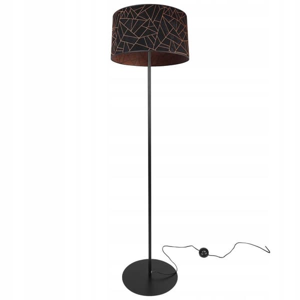 GOLVLAMPA STÅENDE METALL LAMPSKYDD MÖNSTER