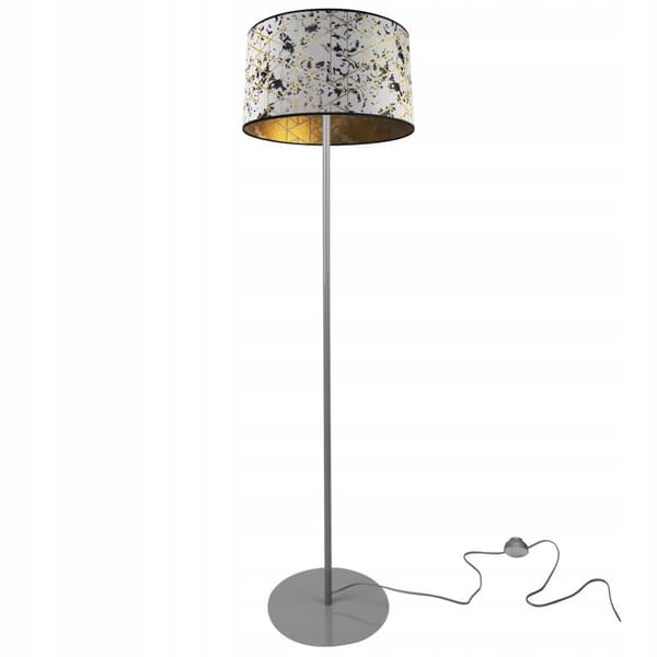 GOLVLAMPA STÅENDE METALL LAMPSKYDD MÖNSTER