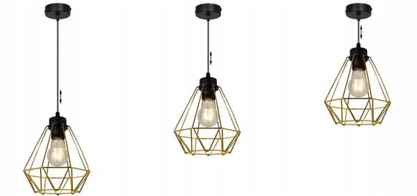 HÆNGELAMPE MODERNE ELEGANT METAL LAMPESKÆRM