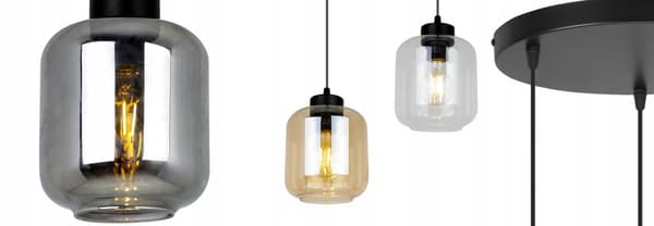 HÆNGELAMPE MODERNE ELEGANT GLASSKÆRM