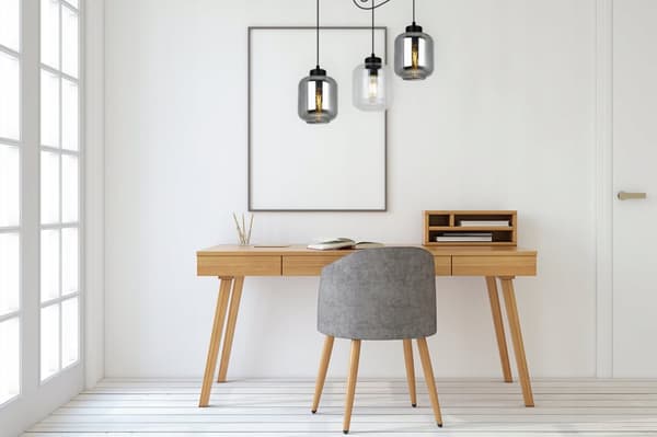 HÆNGELAMPE MODERNE ELEGANT GLASSKÆRM