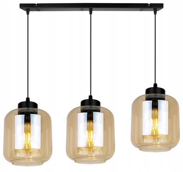 HÆNGELAMPE MODERNE ELEGANT GLASSKÆRM