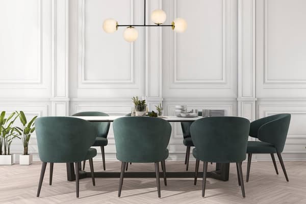 TAKLAMPA HÄNGANDE LJUSKULLAR LOFT ELEGANTA VITA GLASKULAR