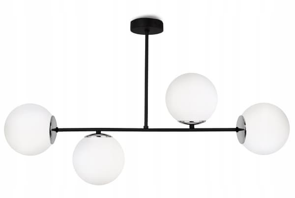 TAKLAMPA HÄNGANDE LJUSKULLAR LOFT ELEGANTA VITA GLASKULAR