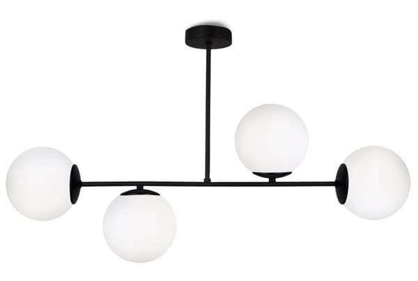 TAKLAMPA HÄNGANDE LJUSKULLAR LOFT ELEGANTA VITA GLASKULAR