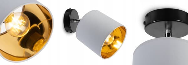 LOFT HÆNGELAMPE GYLDT VÆGLAMPE LED LOFTSLAMPE