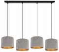 Miniatyrbild 9 av 10: ELEGANT HÄNGLAMPA GULDEN LAMPSKÄRM SAMMET VAL