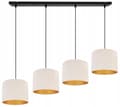 Miniatyrbild 1 av 10: ELEGANT HÄNGLAMPA GULDEN LAMPSKÄRM SAMMET VAL