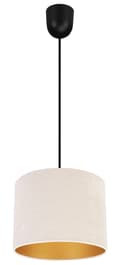 Miniatyrbild 8 av 10: ELEGANT HÄNGLAMPA GULDEN LAMPSKÄRM SAMMET VAL