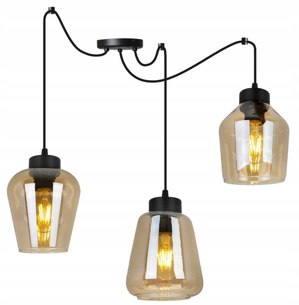 HÆNGELAMPE MODERNE ELEGANT GLASSKÆRM