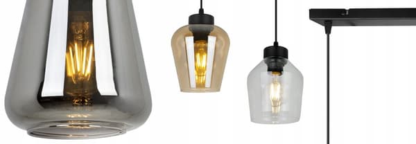 HÆNGELAMPE MODERNE ELEGANT GLASSKÆRM