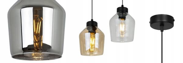HÆNGELAMPE MODERNE ELEGANT GLASSKÆRM