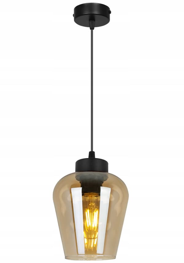 HÆNGELAMPE MODERNE ELEGANT GLASSKÆRM