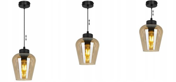 HÆNGELAMPE MODERNE ELEGANT GLASSKÆRM