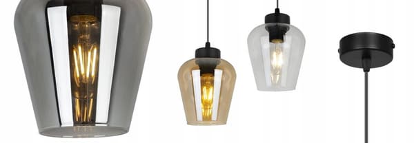 HÆNGELAMPE MODERNE ELEGANT GLASSKÆRM