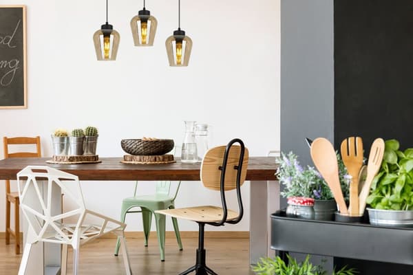 HÆNGELAMPE MODERNE ELEGANT GLASSKÆRM