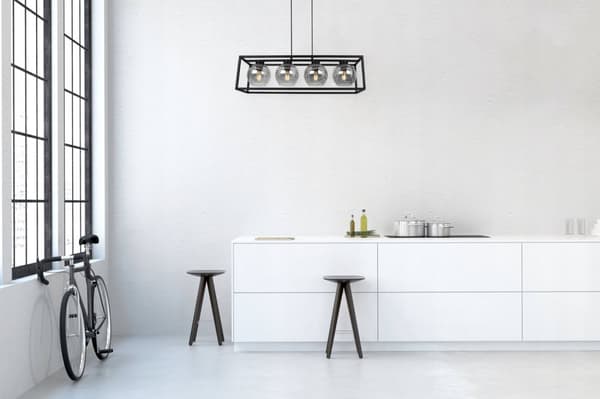 HÆNGELAMPE BUR ELEGANT GLASKUGL