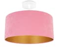 Miniatyrbillede 10 af 10: LOFTSLAMPE PLAFON LAMPESKÆRM GULD FLØJSEL LED VALG