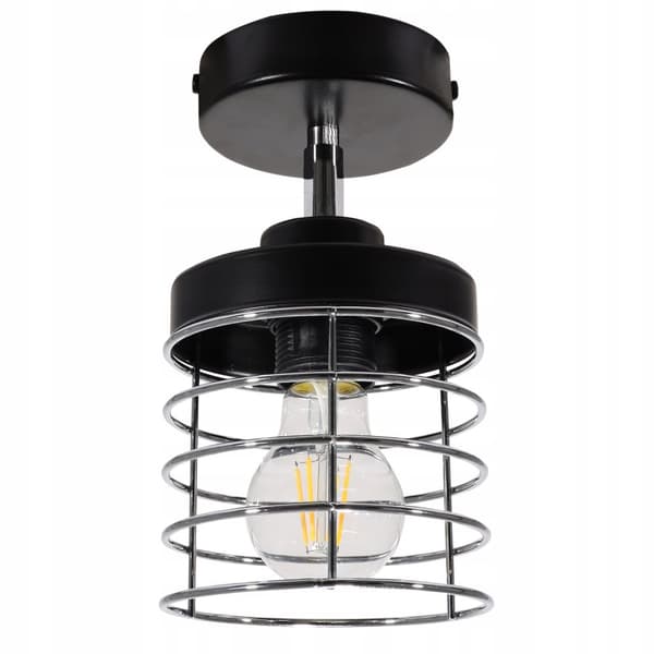 HÆNGELAMPE LOFT LYSKELYSE KROM LOFTSLAMPE LED