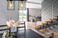 Miniatyrbillede 3 af 8: HÆNGELAMPE MODERNE ELEGANT GLASSKÆRM