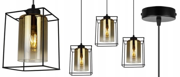 HÆNGELAMPE MODERNE ELEGANT GLASSKÆRM