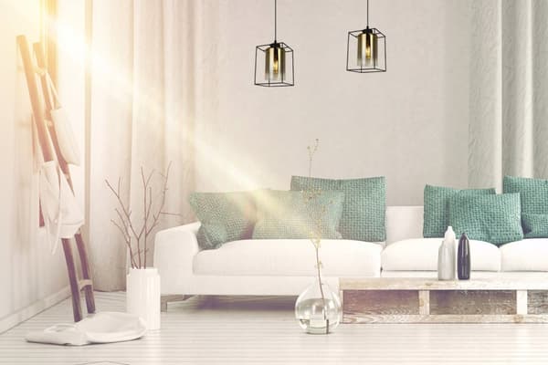 HÆNGELAMPE MODERNE ELEGANT GLASSKÆRM
