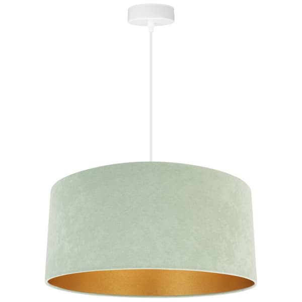 HÄNGLAMPA TAK LJUSKRAKA GULD LAMPSKÄRM SAMMET