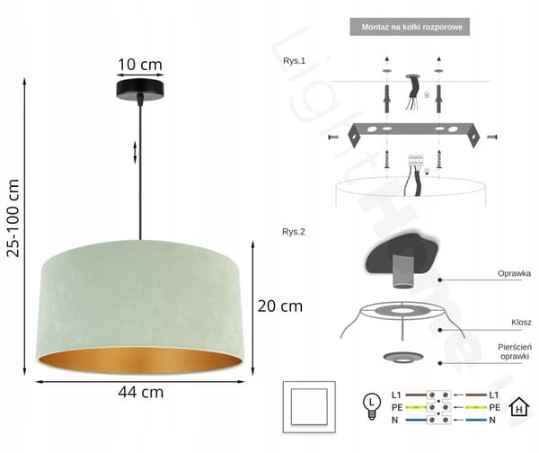 HÄNGLAMPA TAK LJUSKRAKA GULD LAMPSKÄRM SAMMET