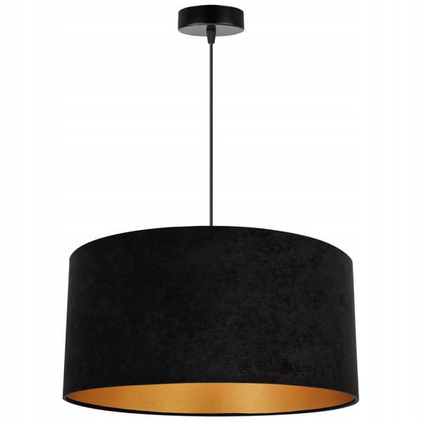 HÄNGLAMPA TAK LJUSKRAKA GULD LAMPSKÄRM SAMMET