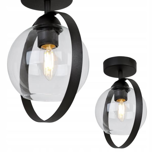 MODERN TAKSLAMPA GLAS SKUGGRING