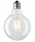 Miniatyrbillede 4 af 5: Dekorativ LED-pære E27 4000K filament 8W G80