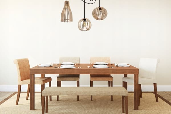 MODERN TRÄTAK HÄNGLAMPA MIX LED